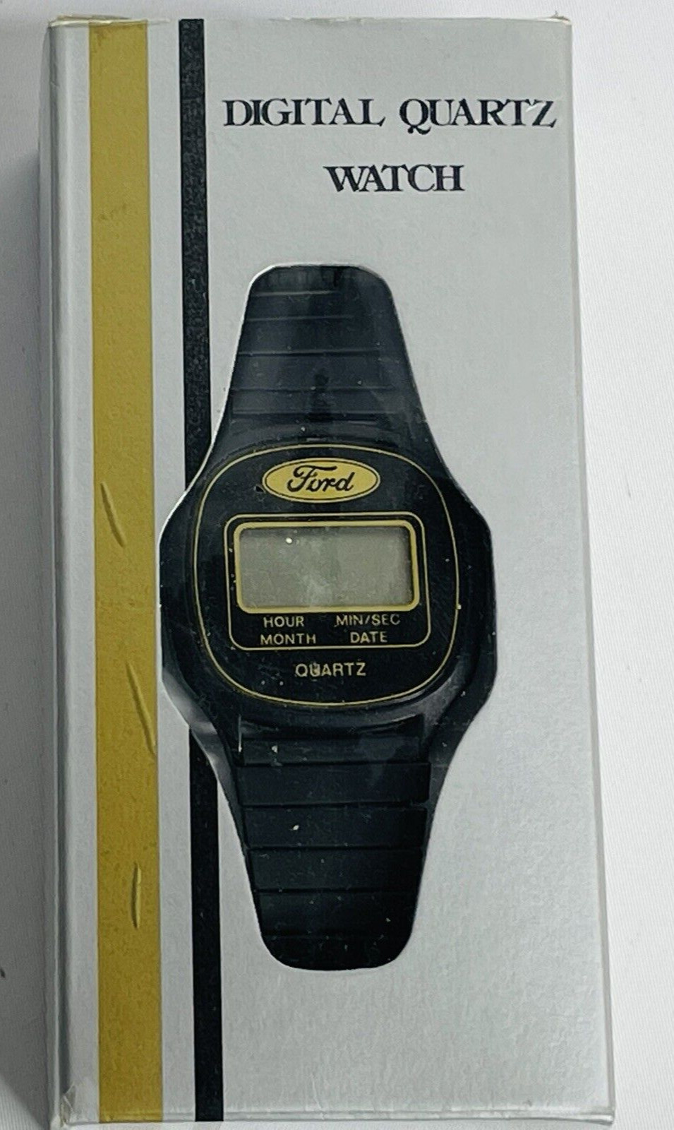 Vintage Ford Digital Quartz Watch , by RJ Roberts and Co New in Box