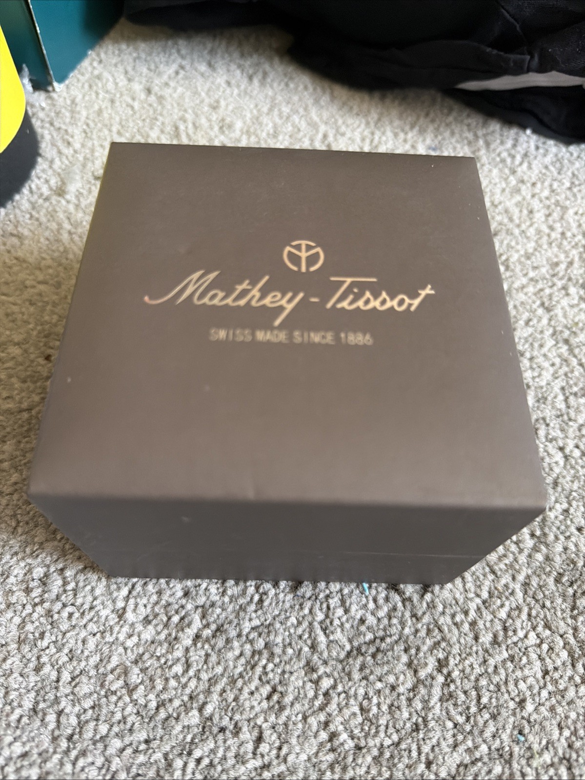 Mathey-Tissot Men’s Mathy I Turquoise Blue Dial Watch H1450 In Box