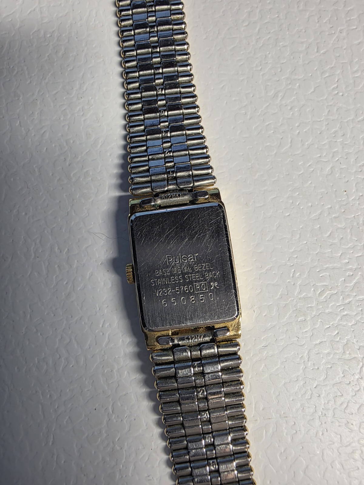 Pulsar V232 Gold Toned Watch