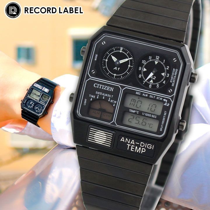 Citizen Collection Record Label Ana Digi Temp JG2105 93E Limited Model Reissue M