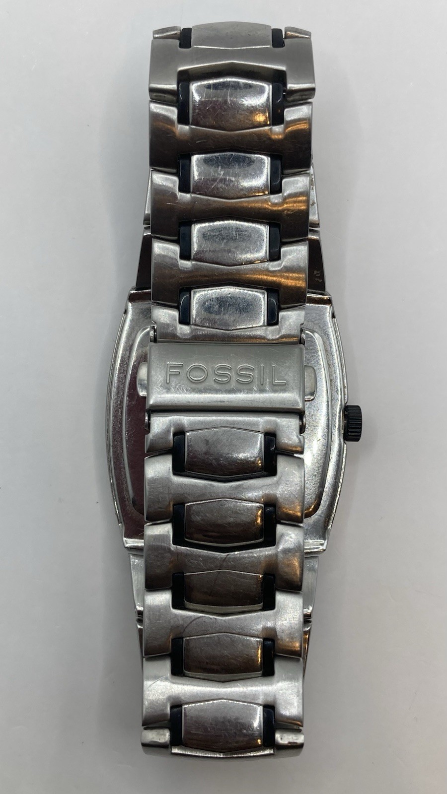 Fossil Arkitekt FS-4156 Men’s Watch Black Diamond Dial Stainless Steel Bracelet