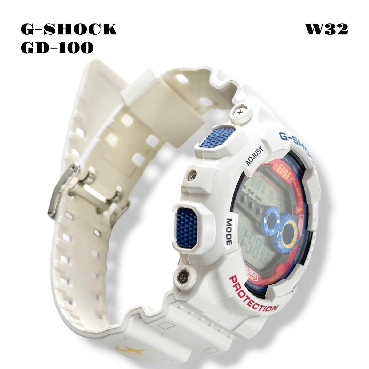 CASIO G-SHOCK GD-100 3263 Gundam Collaboration White Digital Watch Boxed Japan
