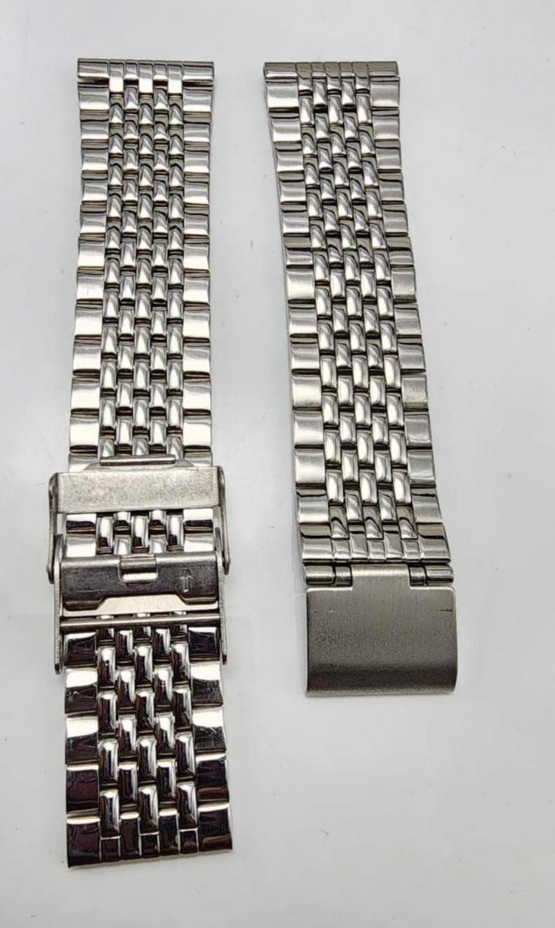 20mm Silver Jubilee Stainless Steel Watch Band Bracelet Fold ver Clasp Replace