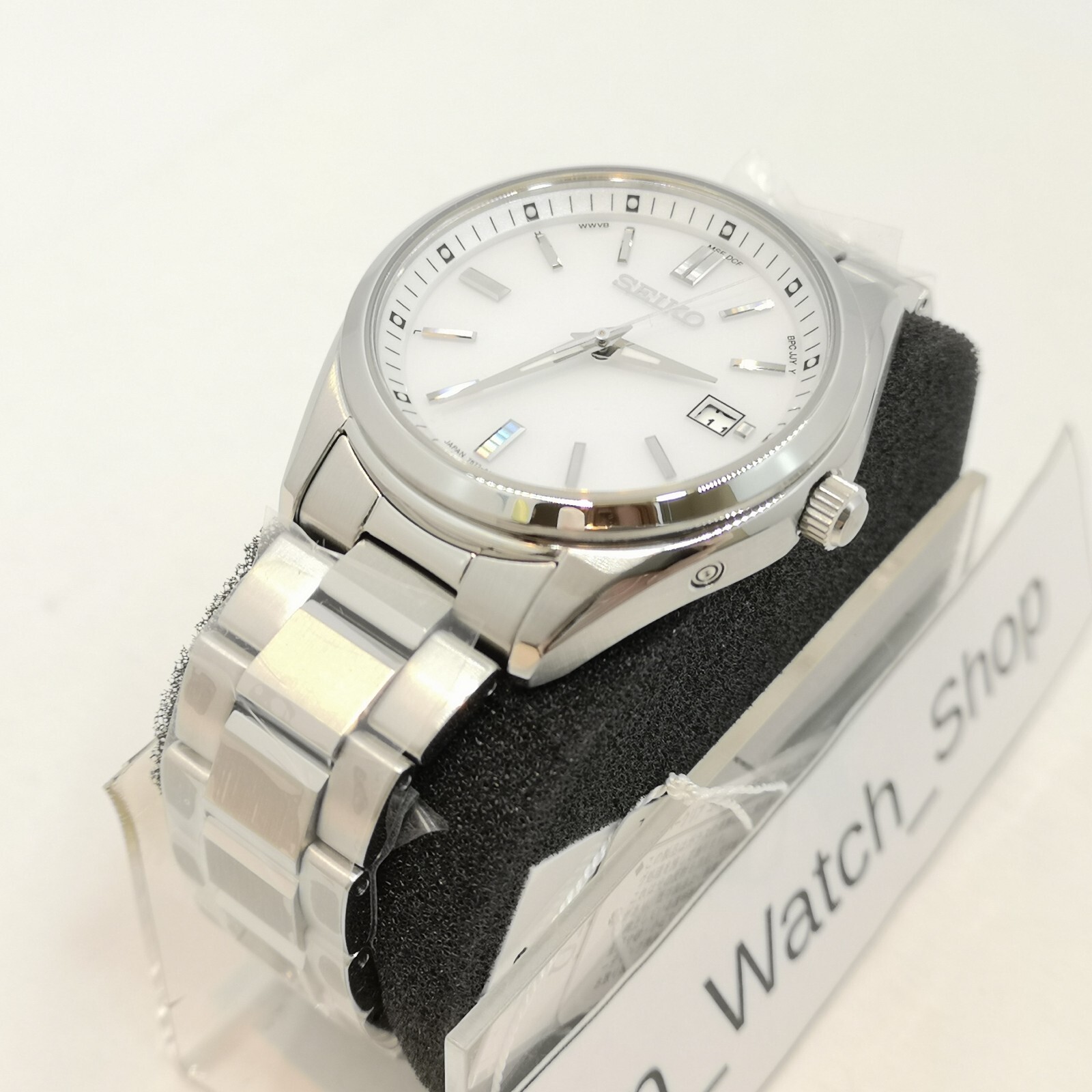 SEIKO Seiko Selection SBTM317 White Solar Atomic Radio Men’s Watch New in Box