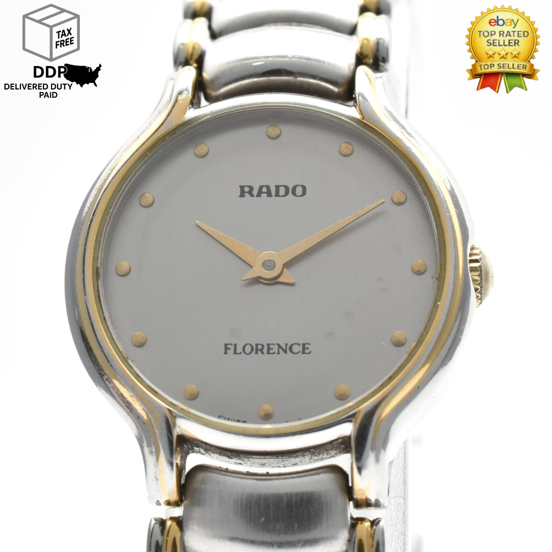 [ Exc+5 ] RADO Florence Watches 204.3647.4 Quartz Gray Dial Silver Women’s Watch