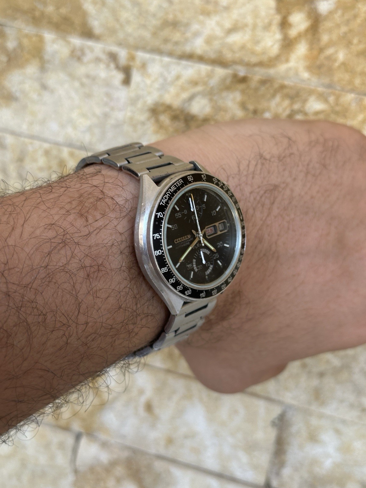 Vintage Citizen Flyback Chronograph 67-9313 Speedy Dec 1976 Challenge Timer Box