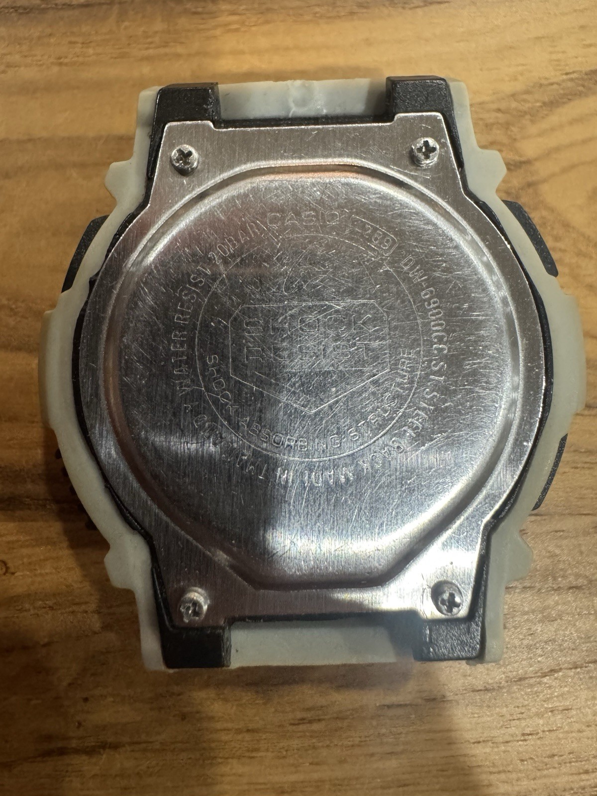 Casio G-Shock DW-6900C-S1 Tan Desert Digital Watch AS-IS Moon Tide WR20BAR