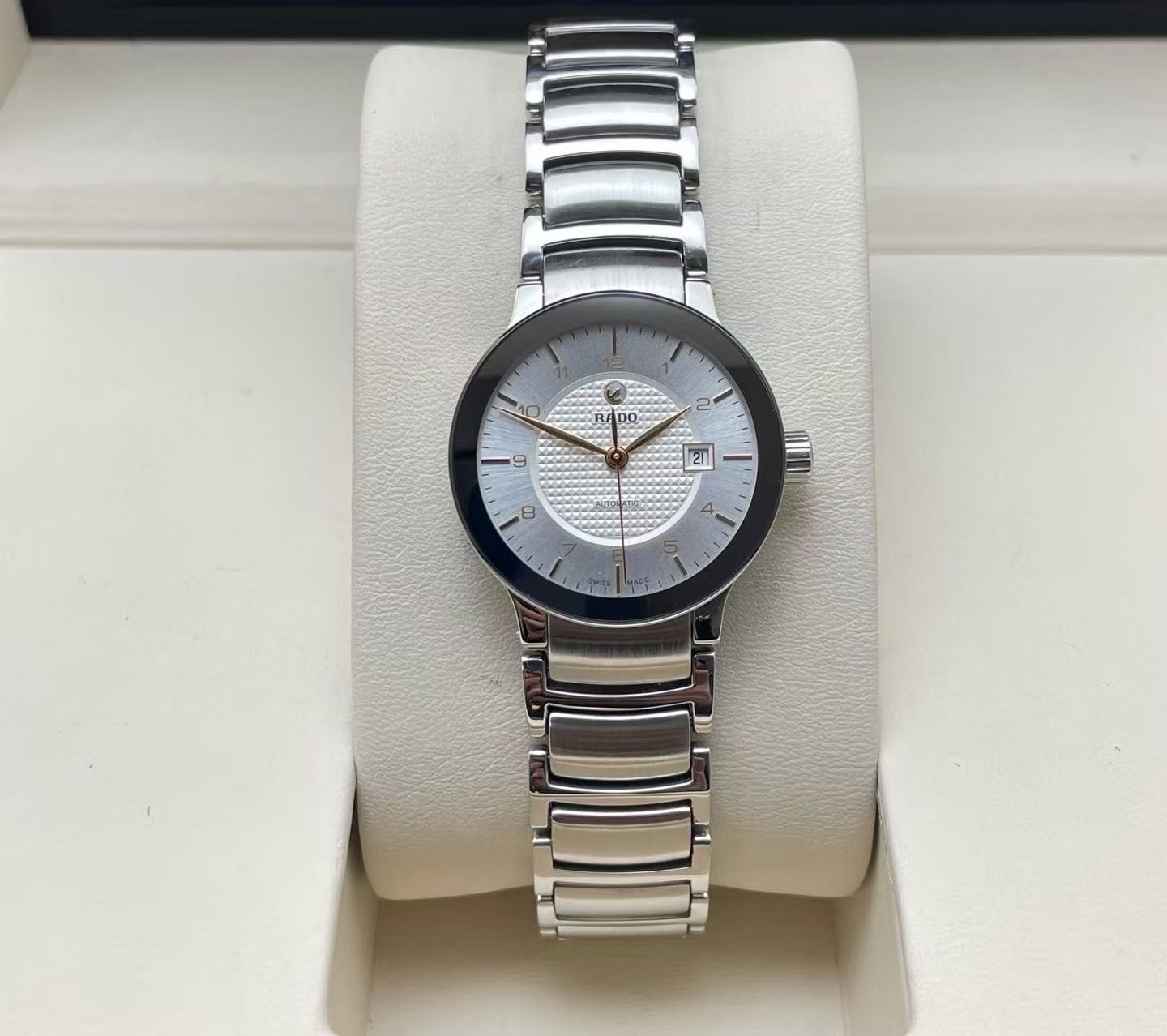 Rado White Dial Centrix R30940143 Women’s Watch Automatic 28mm Date