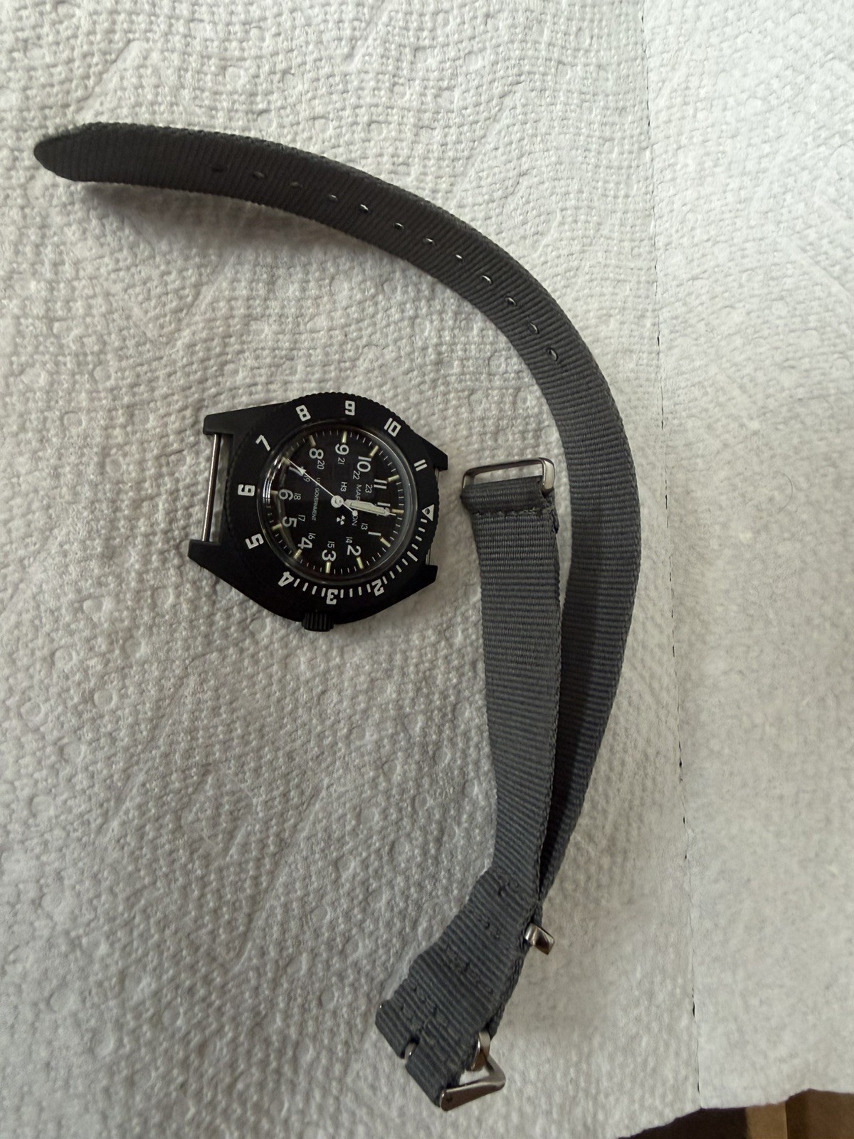 Marathon 2000’s TSAR/Navigator Watch With Gray NATO Strap