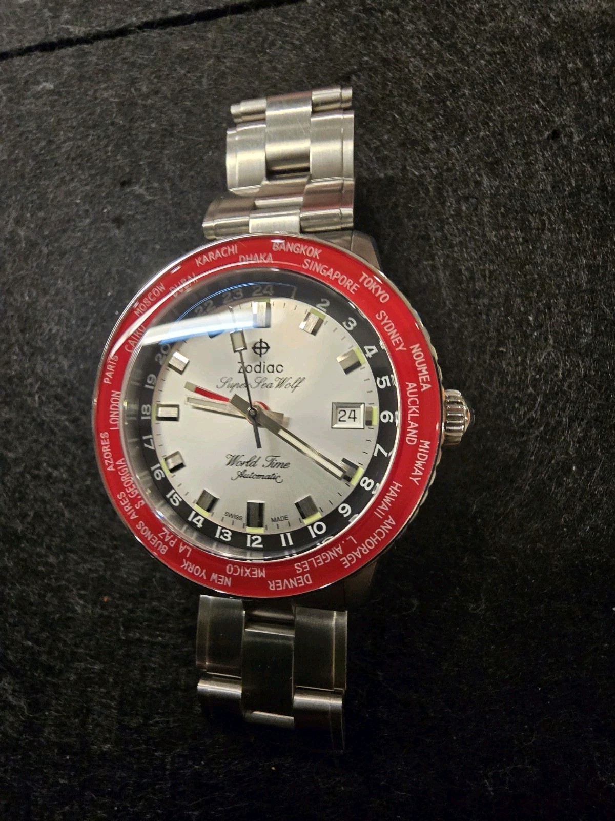Zodiac Super Sea Wolf World Time GMT Automatic – Ref. ZO9410