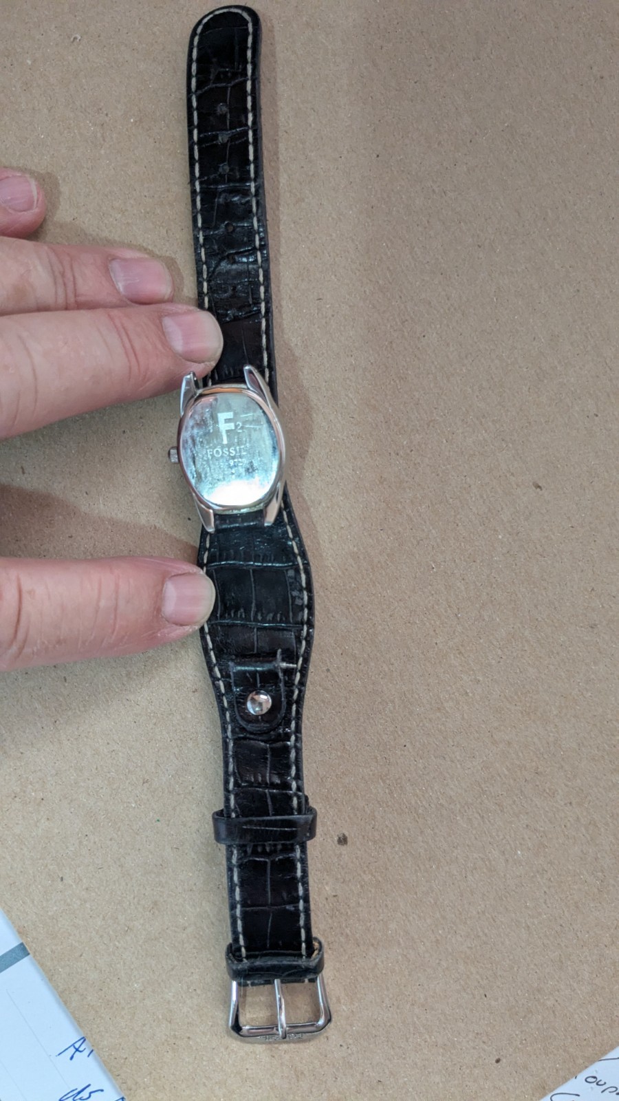 Vintage Fossil F2 ES9729 Women’s Watch | Oval Silver Tone Case