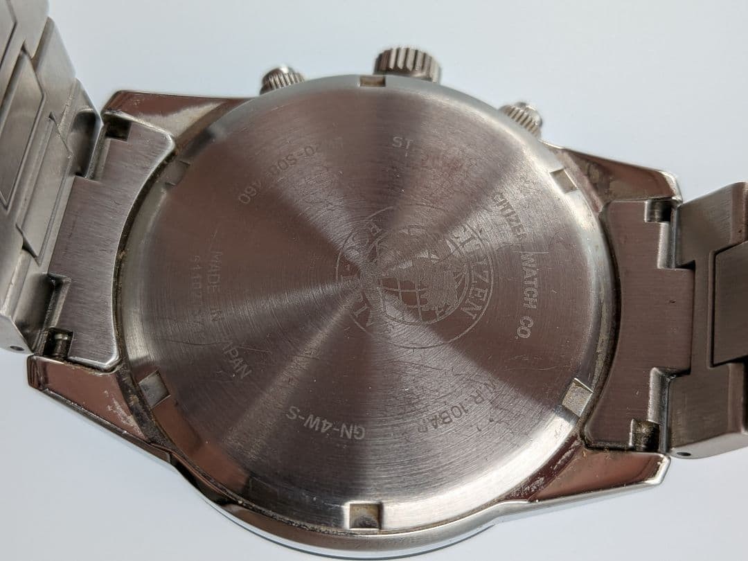 Citizen Eco-Drive Solar Chronograph Panda White Black 39mm Used