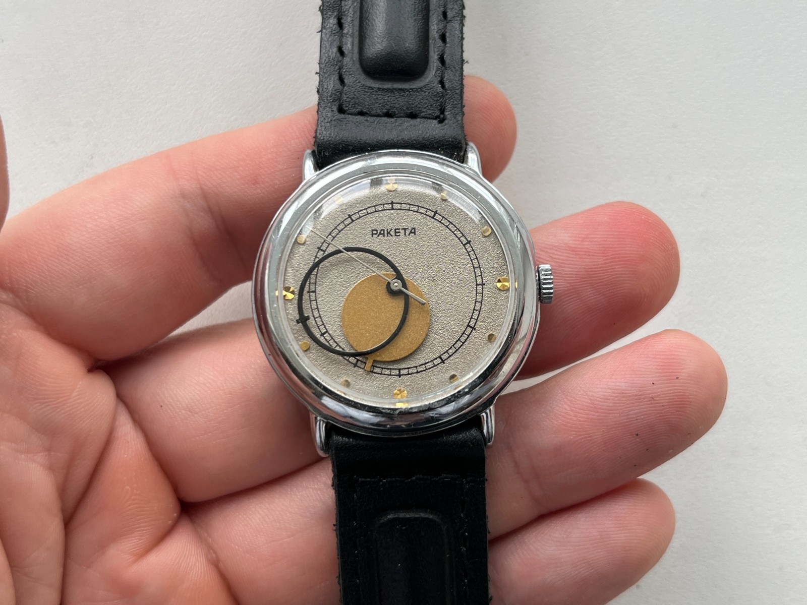 VTG Soviet Mechanical wristwatch RAKETA Copernic Kopernik USSR watch (Serviced)