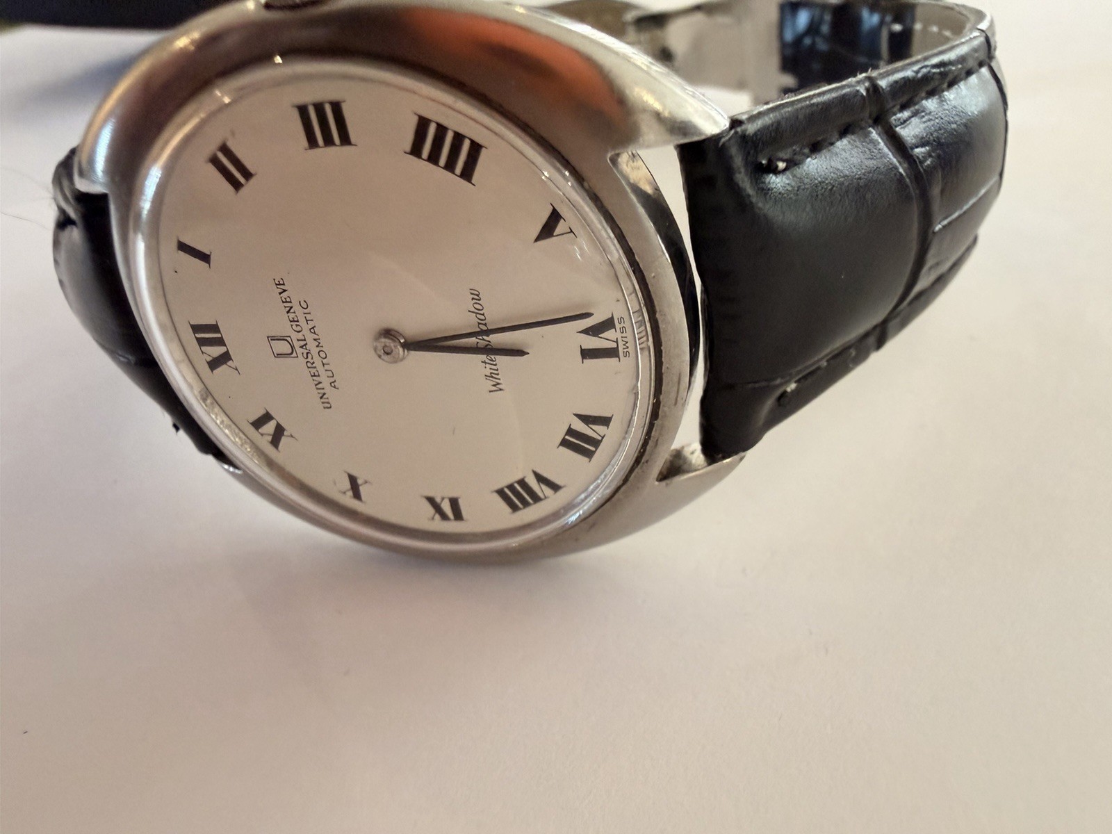 Universal Geneve 866102 White Shadow, Roman Numerals, Automatic, Micro-Rotor