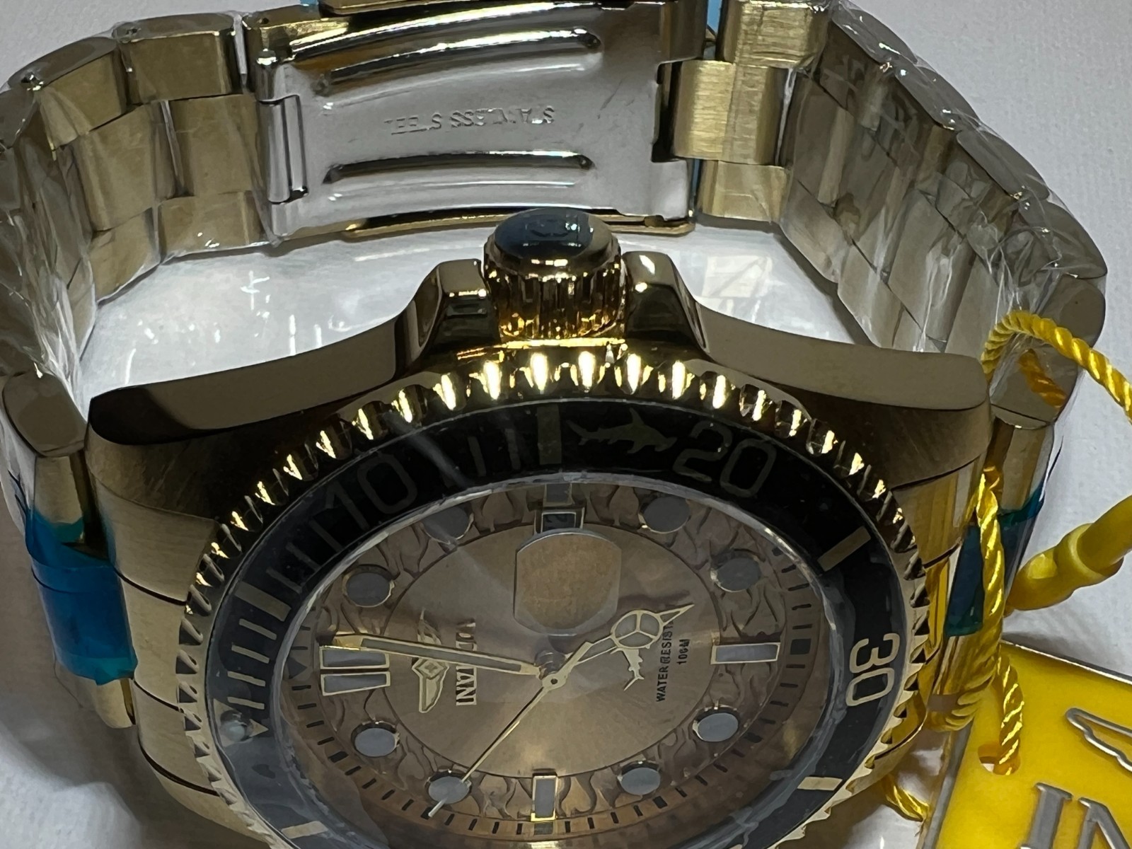 Invicta Pro Diver Currentwave Gold 43mm Men’s Watch 30025 Brand New In Box