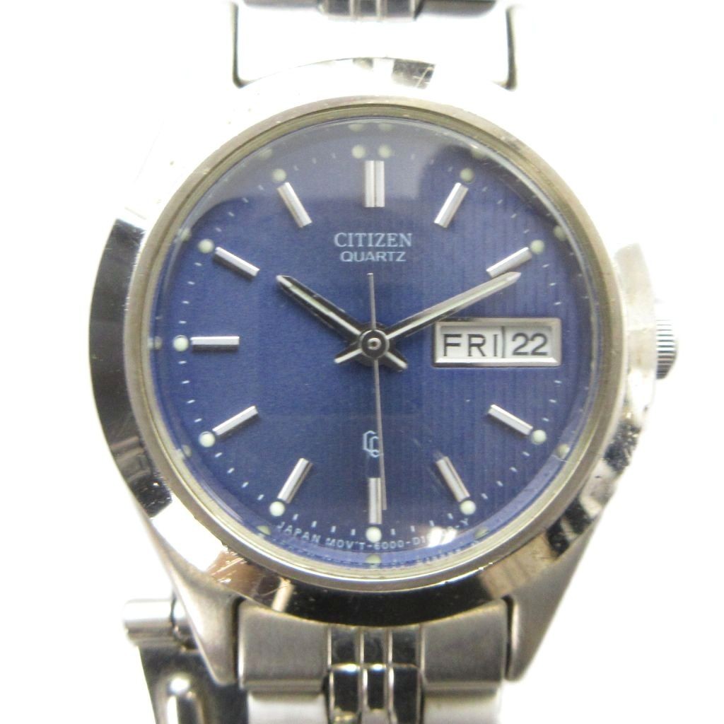 Citizen 6000-S96419 Ladies Quartz Watch Silver Blue Dial 25mm St Steel AB