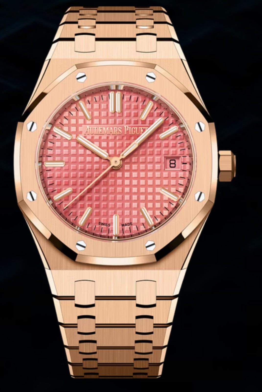 AP Royal Oak Selfwinding Pink “Grande Tapisserie” Dial 77450OR.OO.1361OR.01
