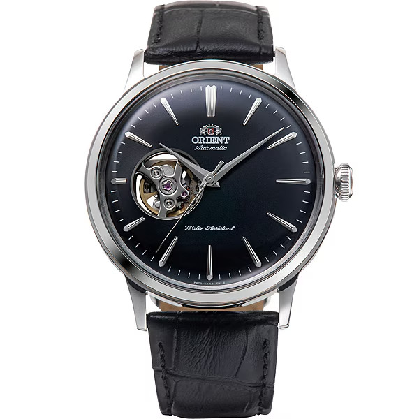 Orient RN-AG0007B Classic Bambino Semi Skeleton Automatic Leather Men’s Watch