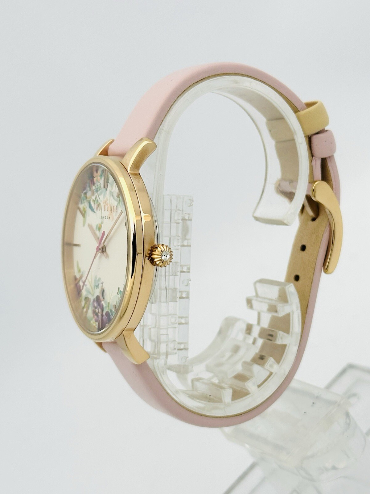 Ted Baker Kate 10031550 Ladies Classic Multicolour Dial Pink Leather Strap Watch