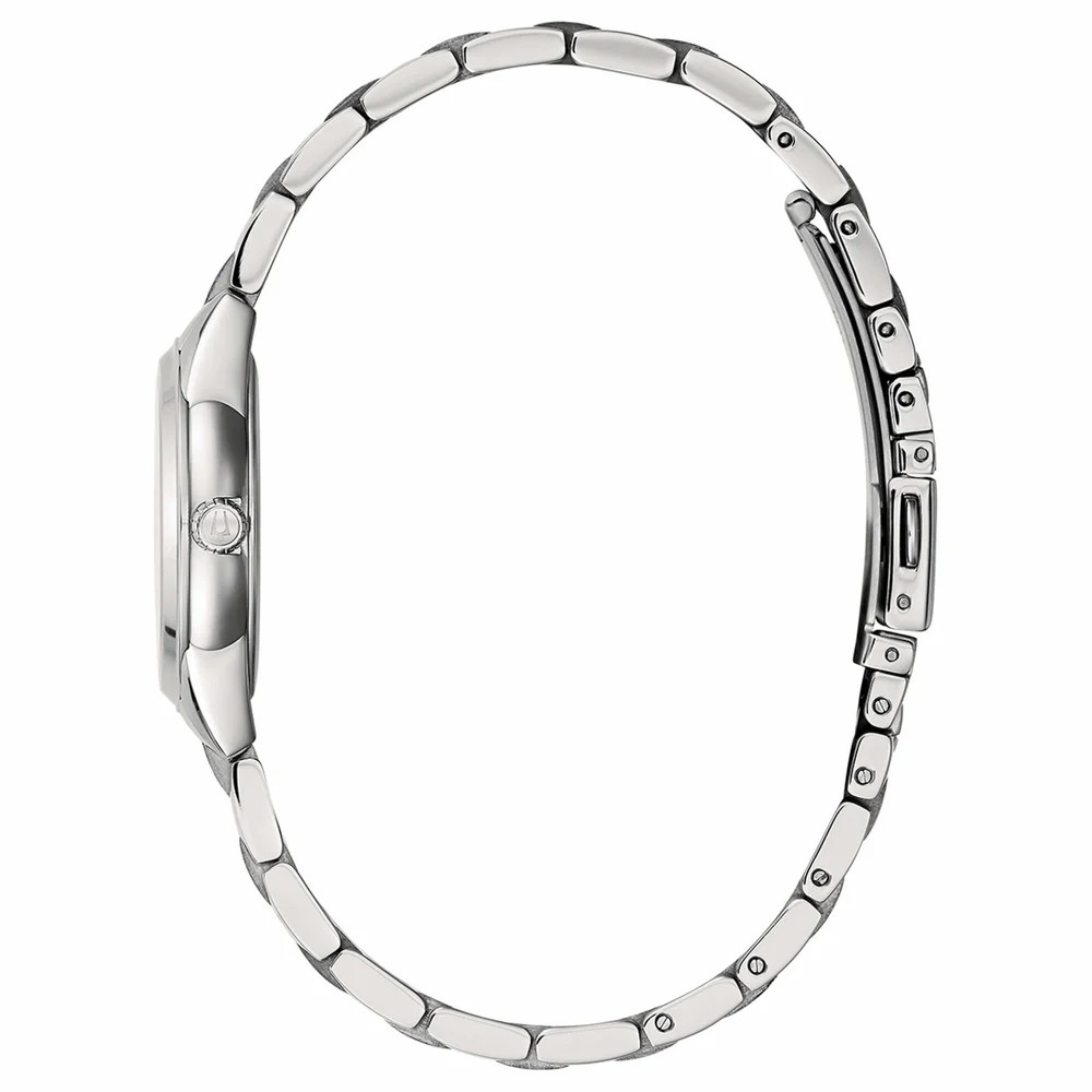 Bulova Sutton 96P219 Women’s Watch Silver Dial Stainless Steel Bracelet 28 mm