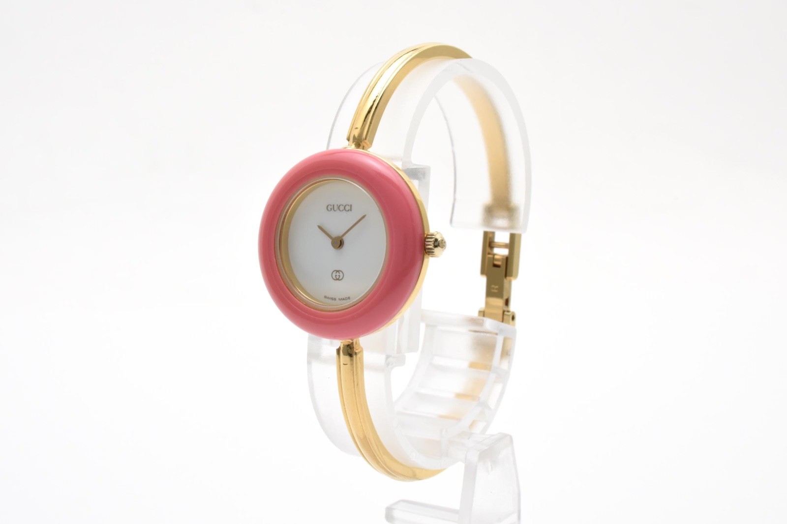 Rare!! GUCCI Change Bezel 11/12.2 1100L Gold Vintage Quartz 12 colors with Box