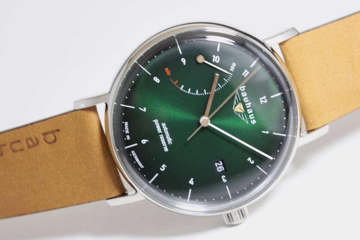 [B1Y] Bauhaus Power Reserve Automatic Watch Rula 41mm 2160 4AT Germany [t9n]