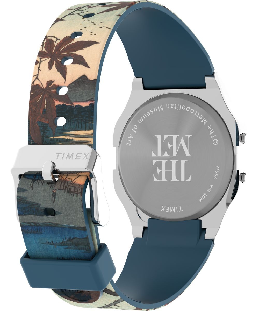 Timex Multicolour Unisexs Digital Watch The Met X Hiroshige TW2W25300