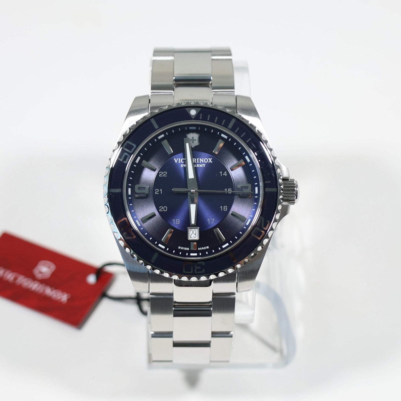 Victorinox Maverick 43MM Men’s Blue Dial Stainless Steel Watch 242007