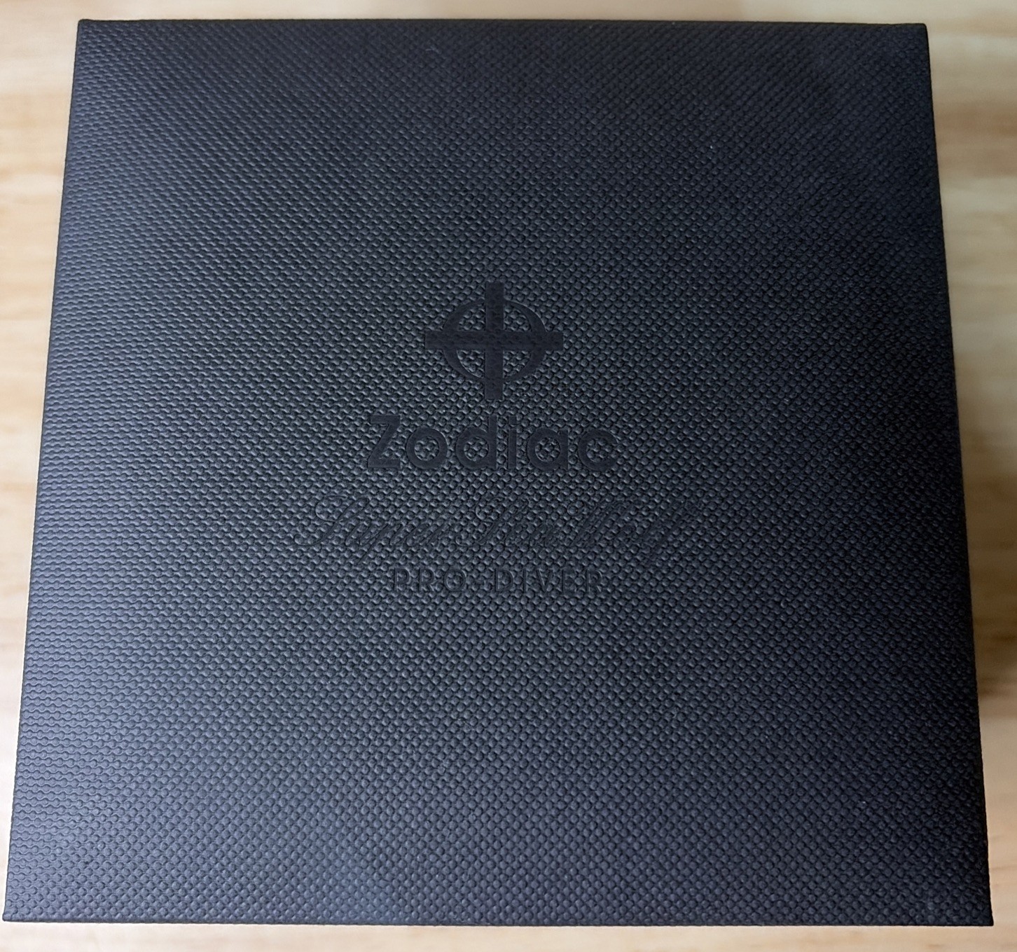 Zodiac Super Sea Wolf Black Ceramic Diver Automatic Blue Dial ZO9595