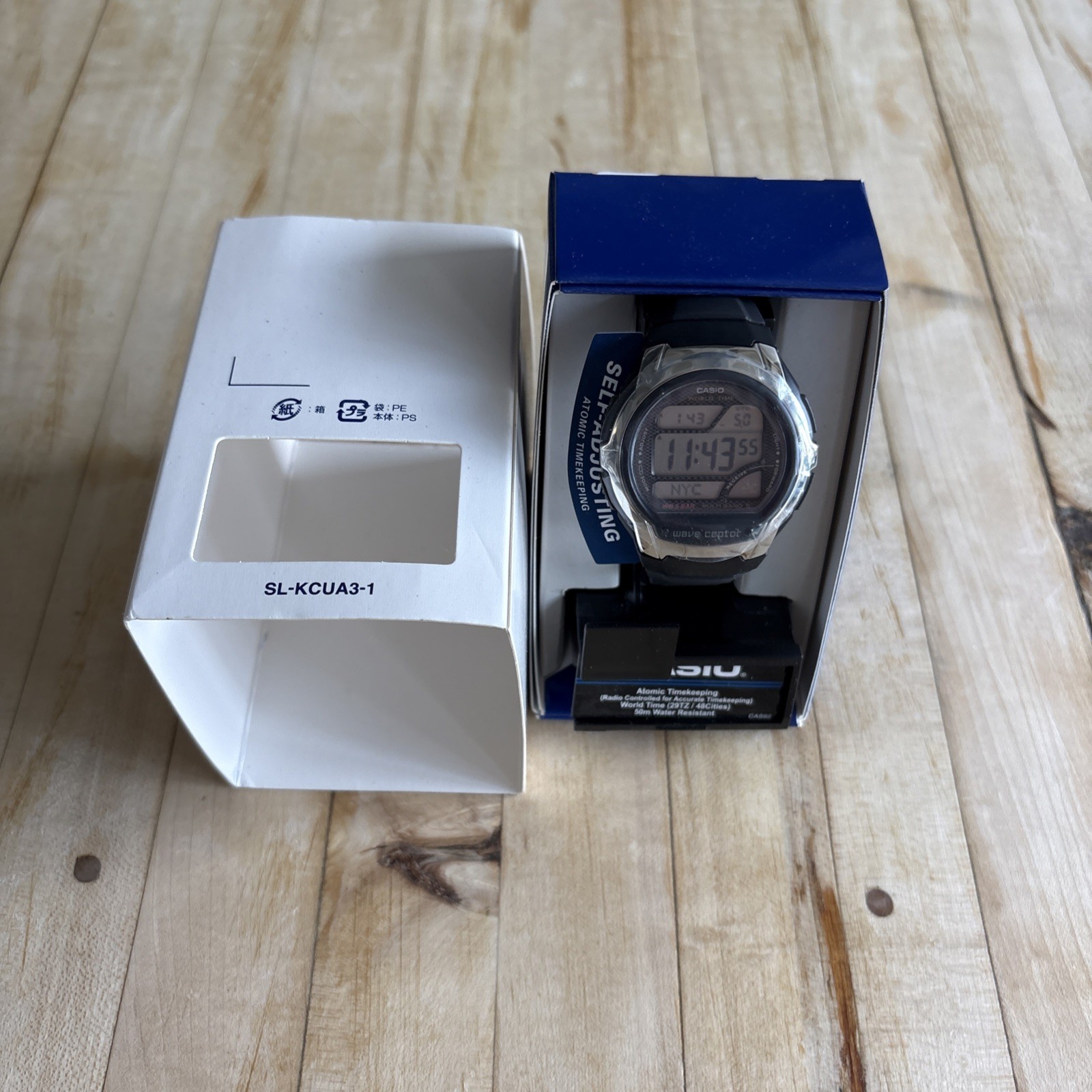 CASIO WAVE CEPTOR WV-58R-1AJF Black Men’s Watch New in Box