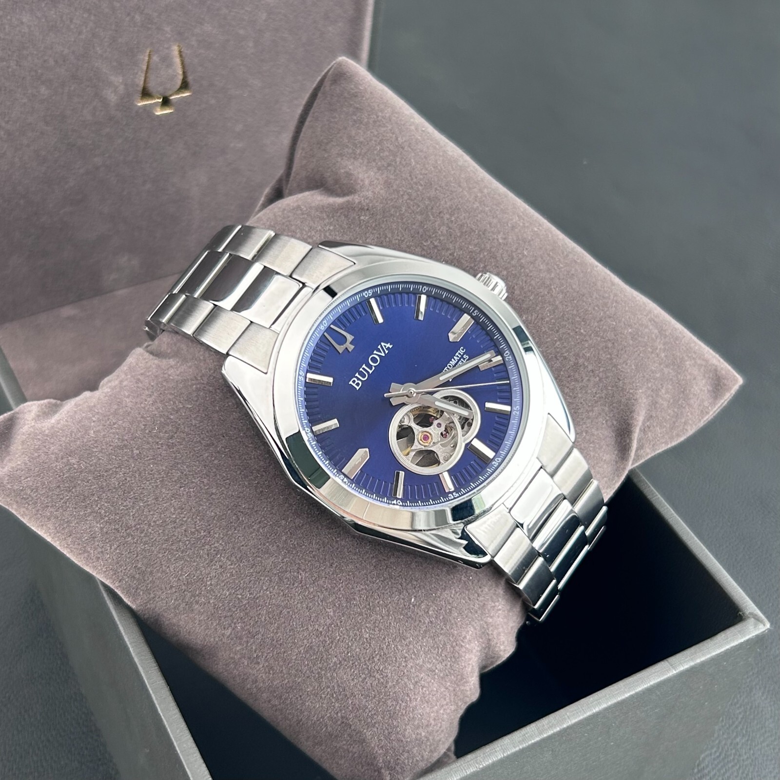 Bulova Surveyor 96A275 Blue Dial Men’s classic Automatic Chronograph 42mm
