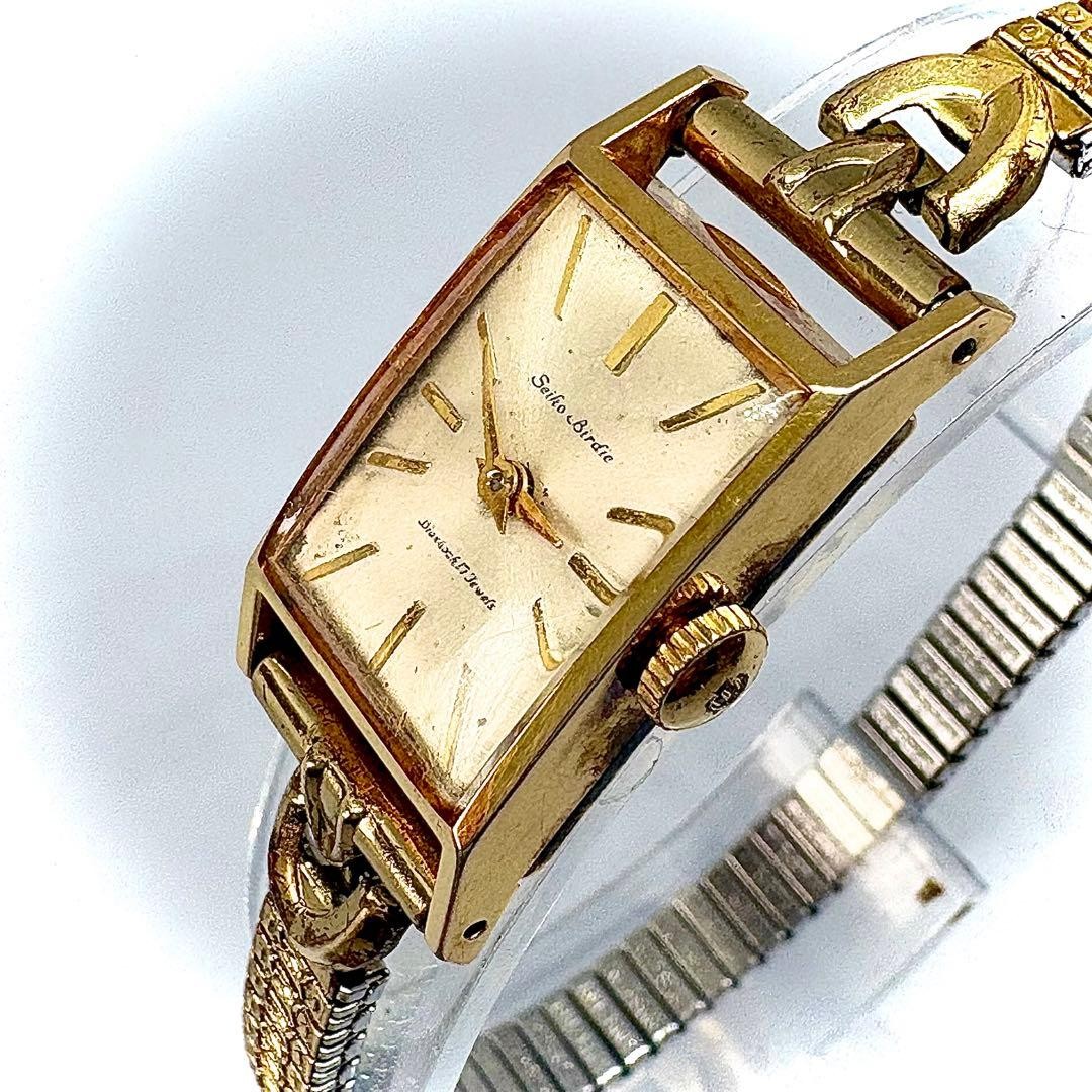 Working SEIKO Birdie 17 Jewels Manual Women’s Antique Watch