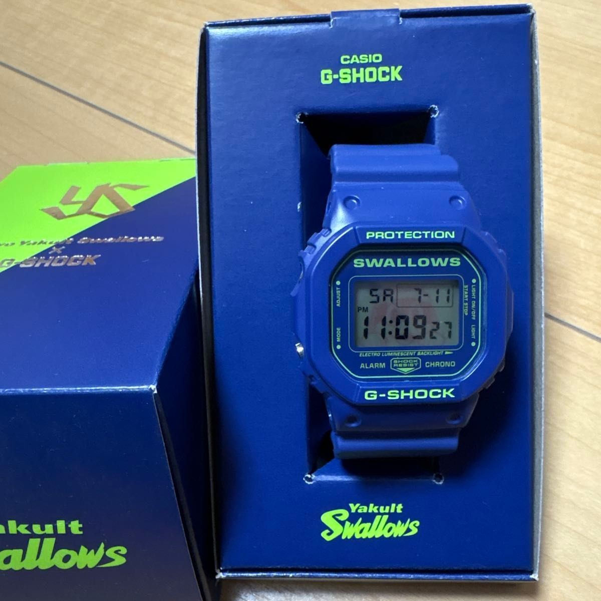 CASIO G-SHOCK DW-5600 Yakult Swallows Collaboration Digital Watch Limited Rare