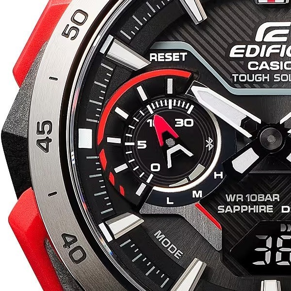 Casio EDIFICE ECB-2200YP-1AJF Windflow Digital Analog Men’s Rubber Band Watch
