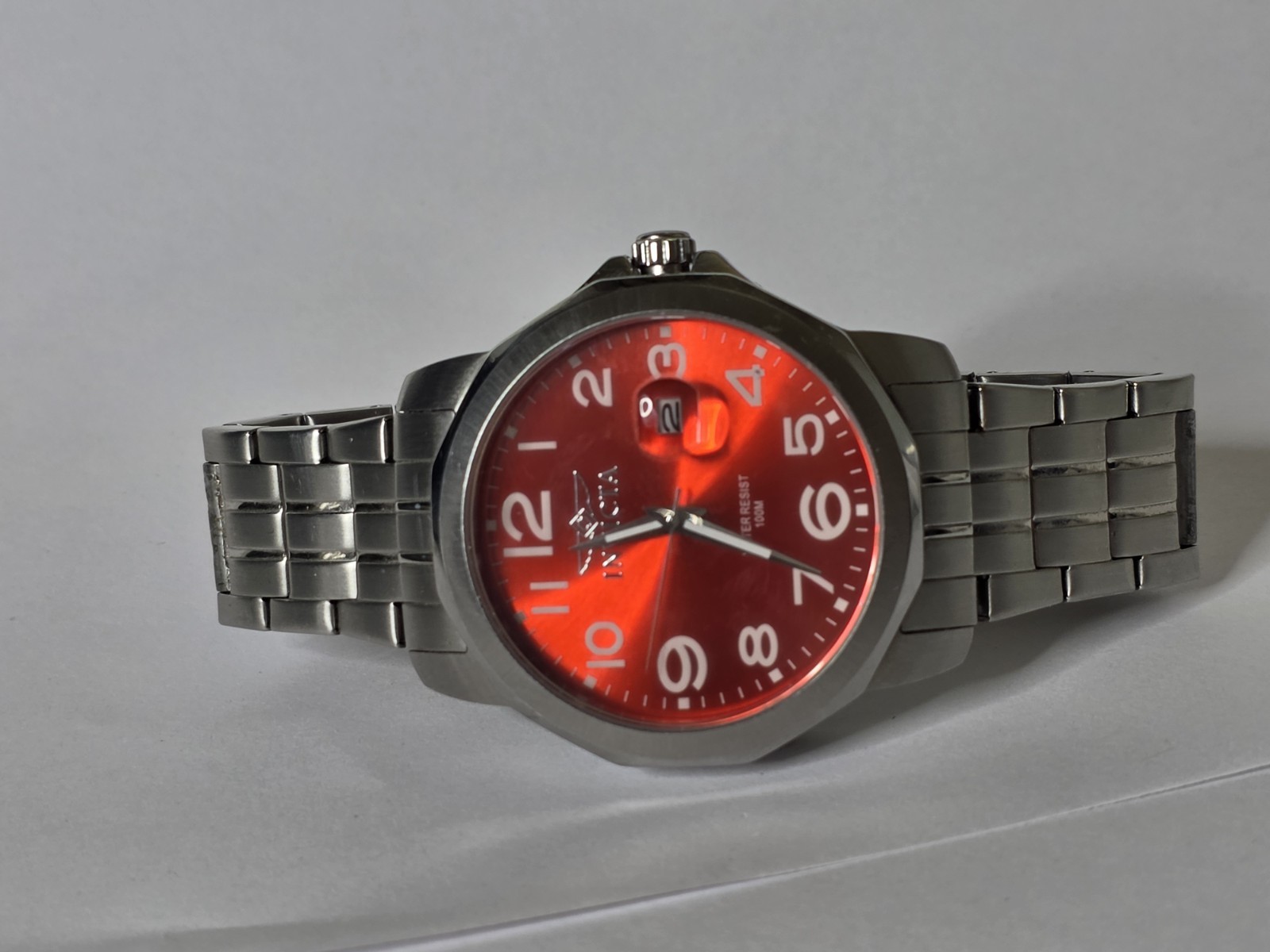 Invicta Specialty Rowan Men’s Watch – 40mm, Steel, Red Dial Preowned