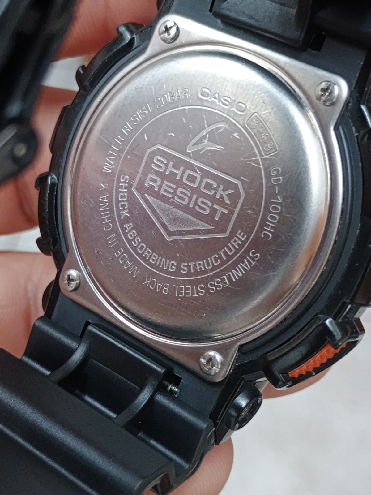 Casio G-Shock GD-100HC 3263 Black Orange Men’s Wristwatch Used