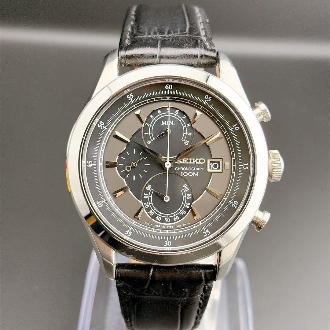 Seiko chronograph quartz men’s wristwatch business formal