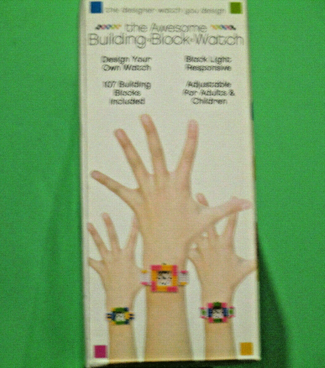 Watch 107 Pcs Awesome Building Block Kids Adults Teens Quartz New