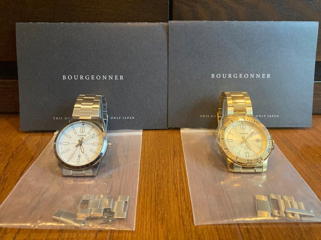 Casio watches in gold and silver