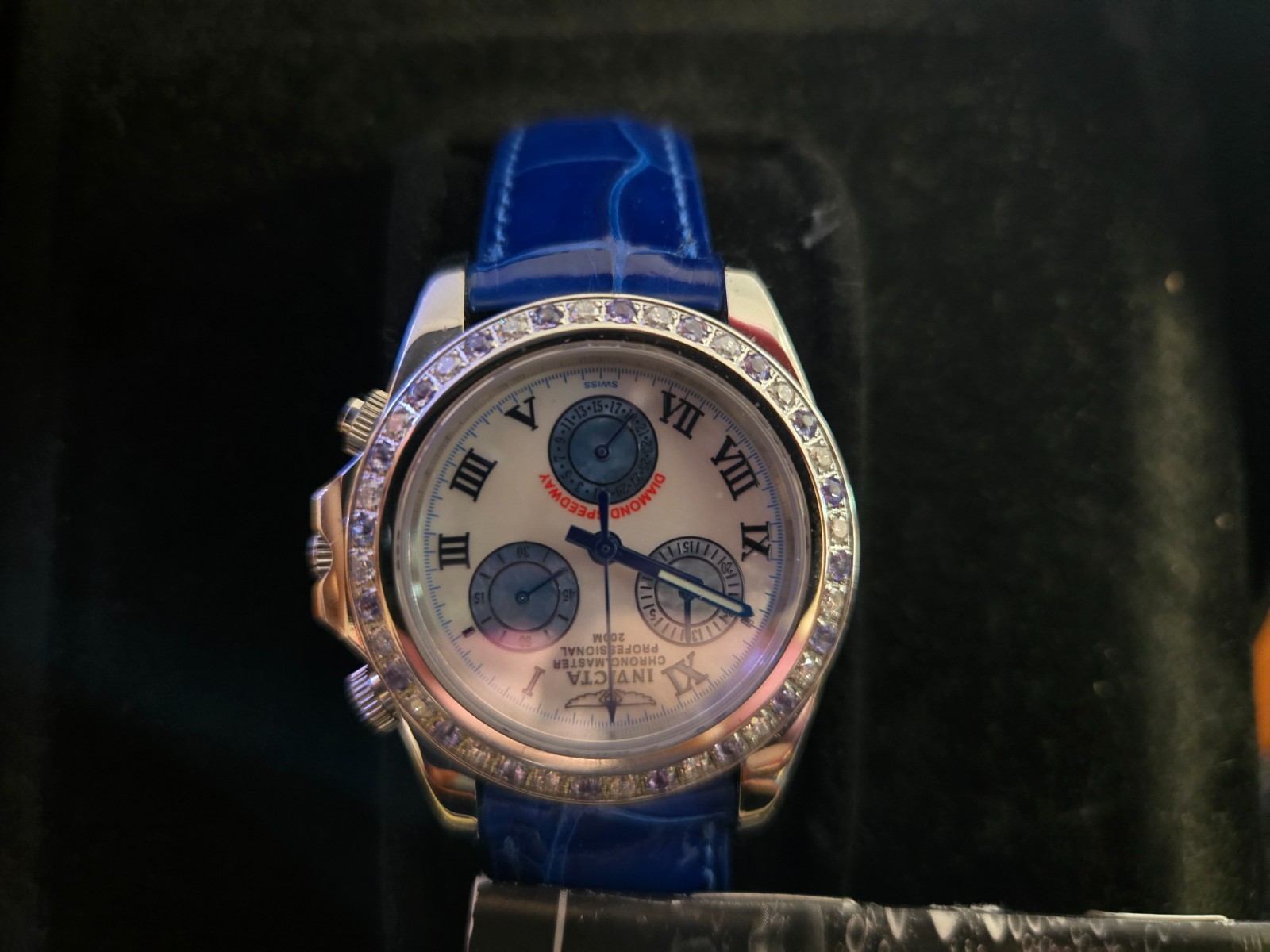 Invicta Womens Diamond Speedway Sapphire 2088