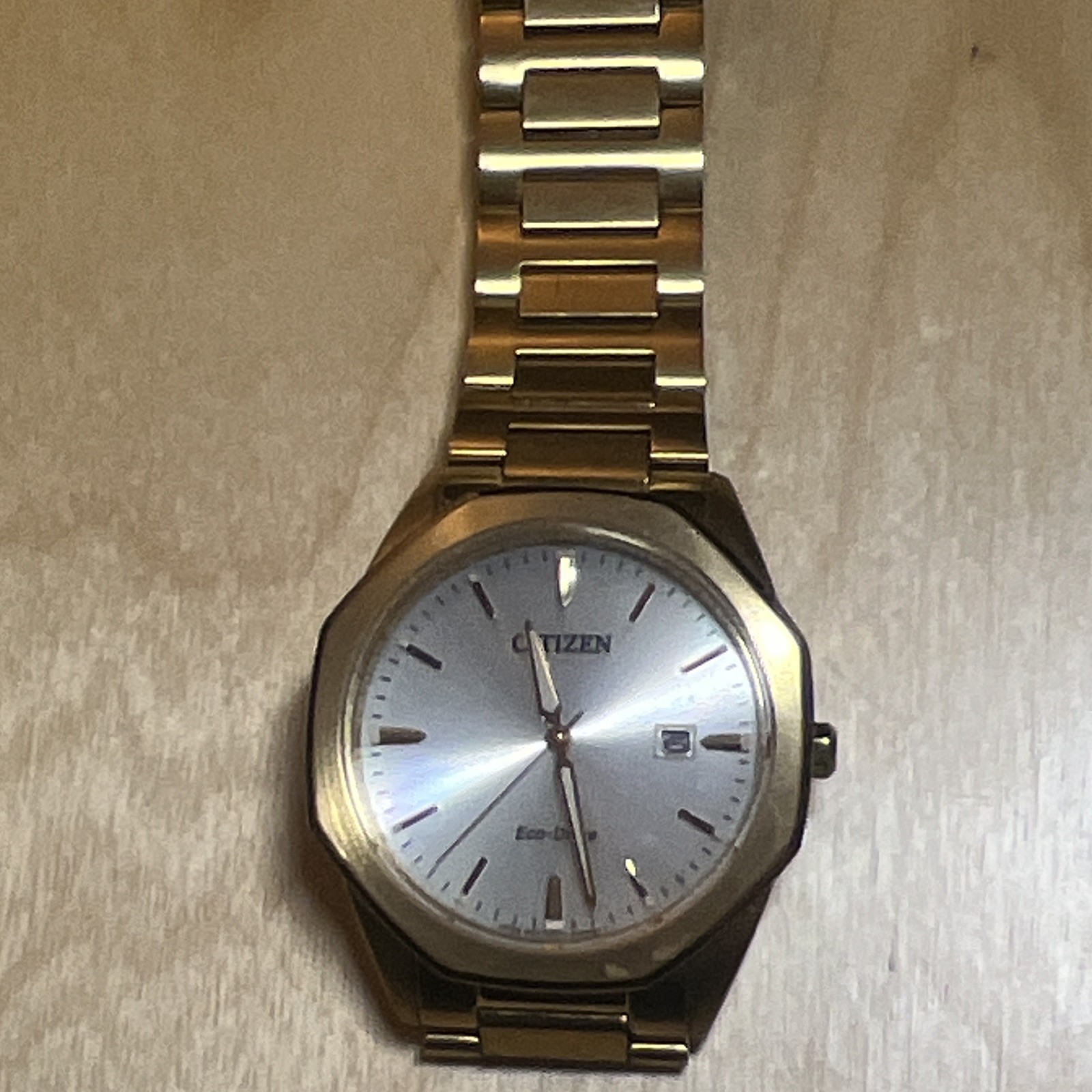 Citizen Corso Eco-Drive Gold-Tone Octagon BM7492-57A Sapphire Crystal 41 mm