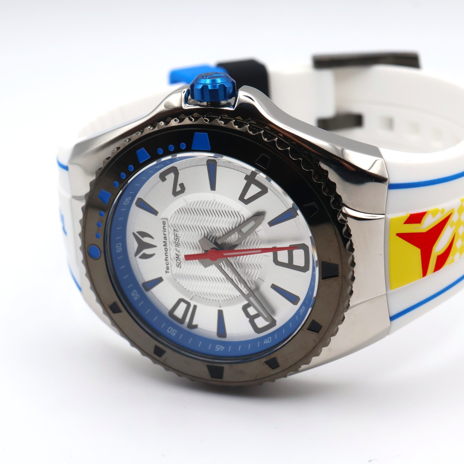 TechnoMarine TM-525013 (Ref 12735) Racing Legends 44mm Silver Case Quartz Sport