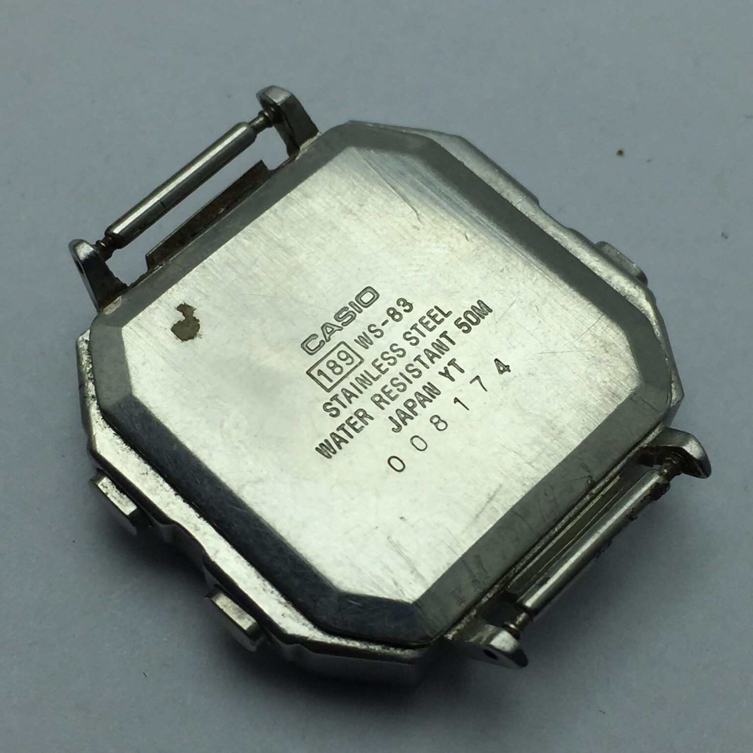 Casio Solar Battery WS-83 Dual Time 189 Vintage Quartz Watch For Parts