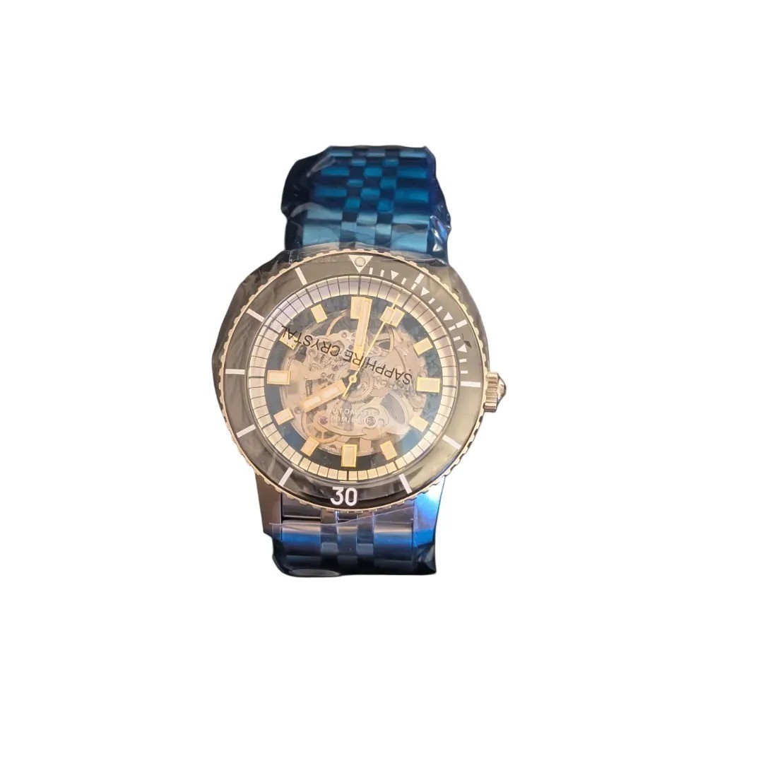 Zodiac Super Sea Wolf Automatic Watch ZO9319 Silver Black 40mm NIB $2995