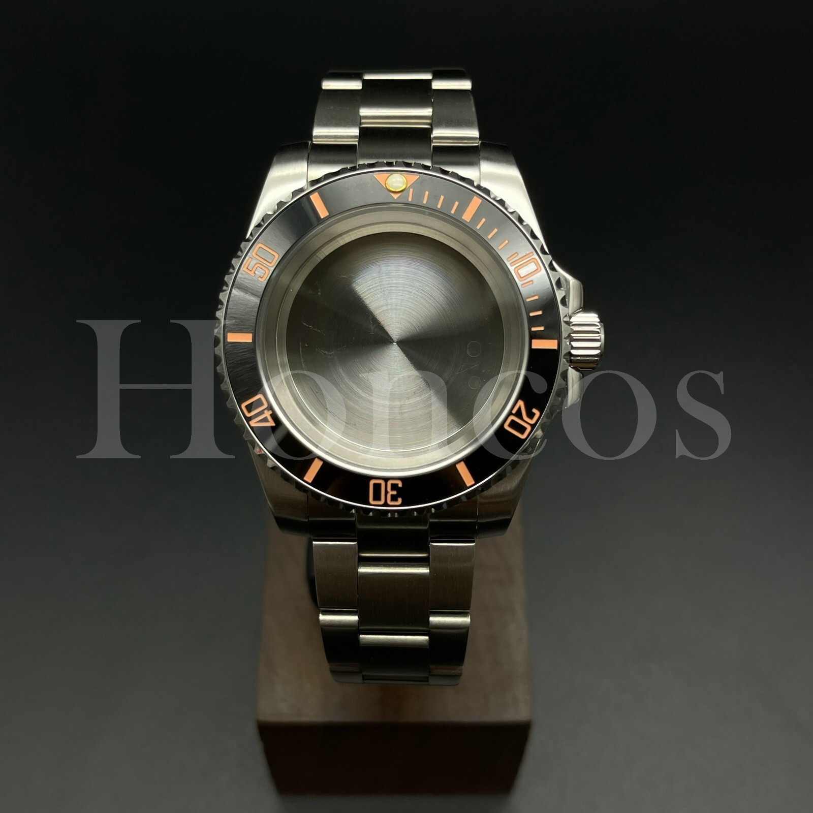 Custom Made MODS Watch Case and Bracelet Fits for NH34/35 Movement Silver BLK/RG