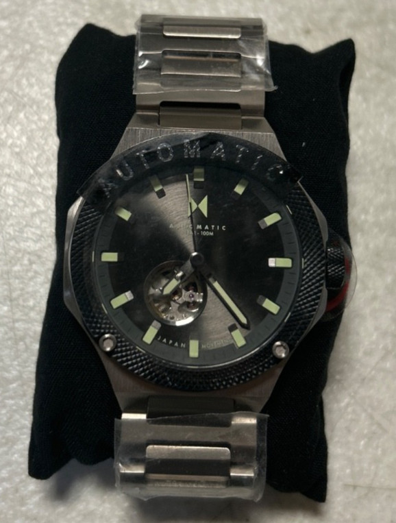 MVMT Men’s Raptor Automatic Watch Self Winding Stainless Case and Link Bracelet