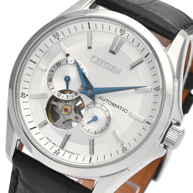 CITIZEN COLLECTION NP1011-08A Silver Analog Men’s Watch Mechanical Open Heart