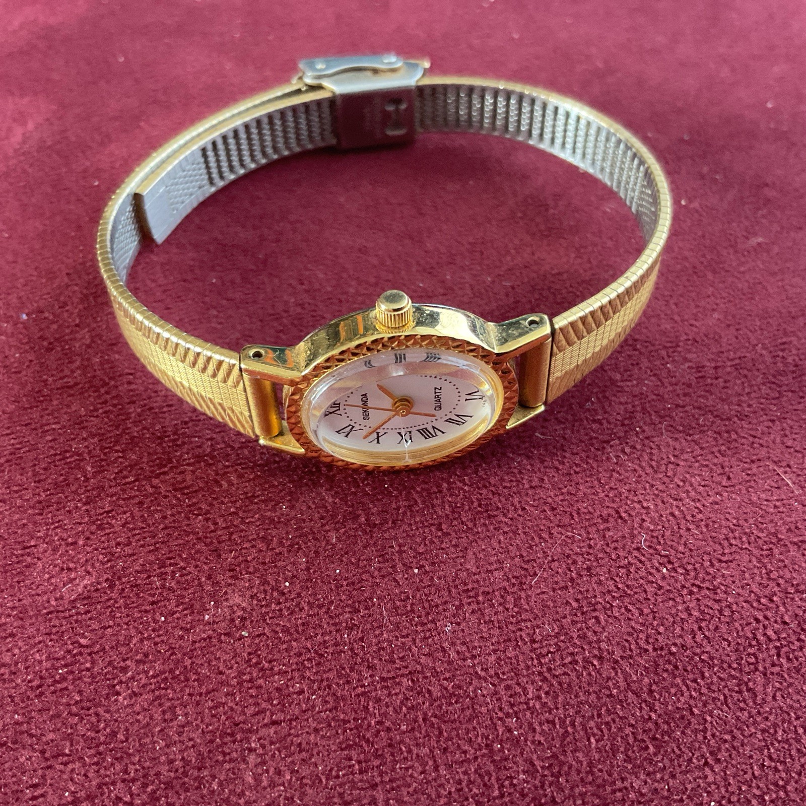 USSR GOLD PLATED MECHANICAL SECONDA 17-JEWEL SUPERB CONDITION WORKING