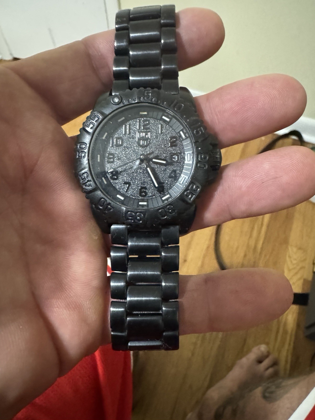 Luminox Men’s Navy Seal Blackout 3150 Stainless Steel