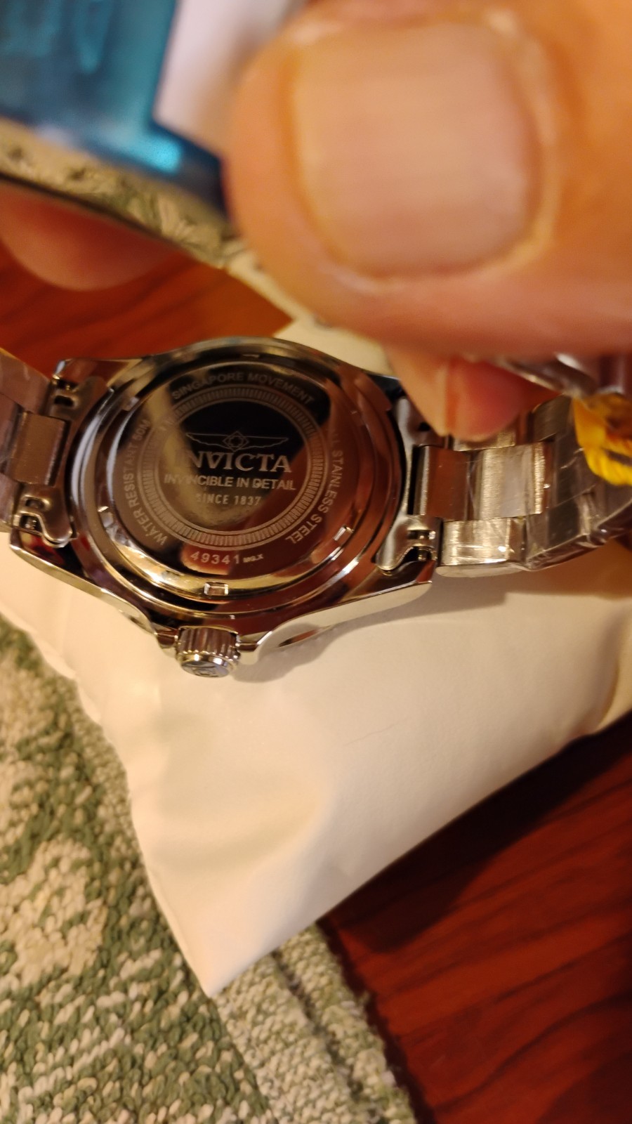 Invicta Specialty 49341 Stainless Steel Blue Dial Mens Watch New In Box